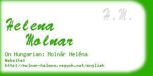 helena molnar business card