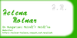 helena molnar business card